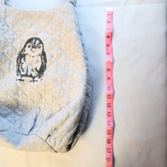 Aerie Quilted Owl Gray Tote Bag - Picture 6 of 9